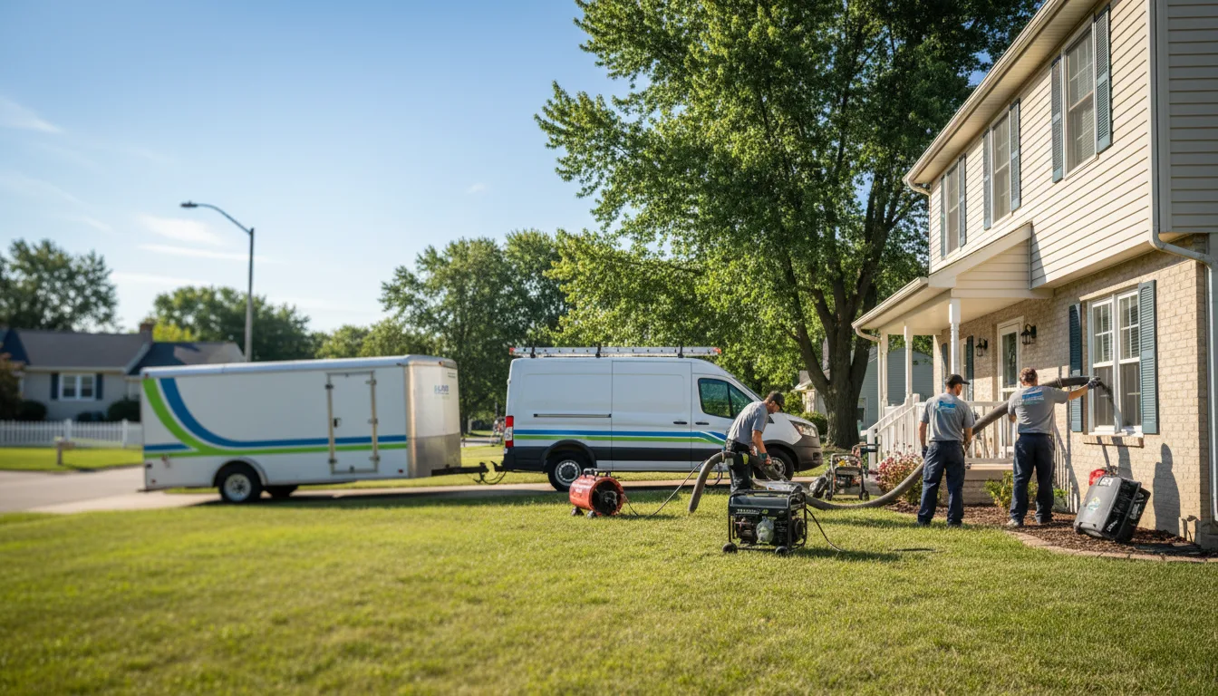 Flooded Basement Restoration And Cleanup With Repair in Mount Olive, IL near me